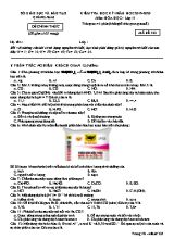 Đề kiểm tra học kỳ I môn Hóa học Lớp 11 - Mã đề 323 - Năm học 2019-2020 - Sở giáo dục và đào tạo Quảng Nam